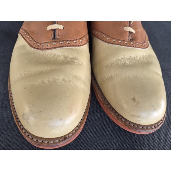 Cole Haan Men\'s Saddle Shoes Leather Brown/Beige Size 13 D/B Made in USA main image 13